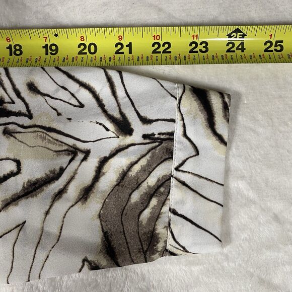 Roz & Ali Women's Sz XL Top Blouse Abstract Hi-Low Tunic Flowy Career Artsy NWT - Picture 6 of 7